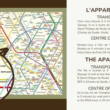 4#two Bedrooms#champs Elysées#arc De Triomphe#ac Appartamento *